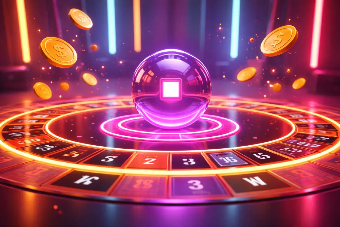 Plinko in a roulette with coins