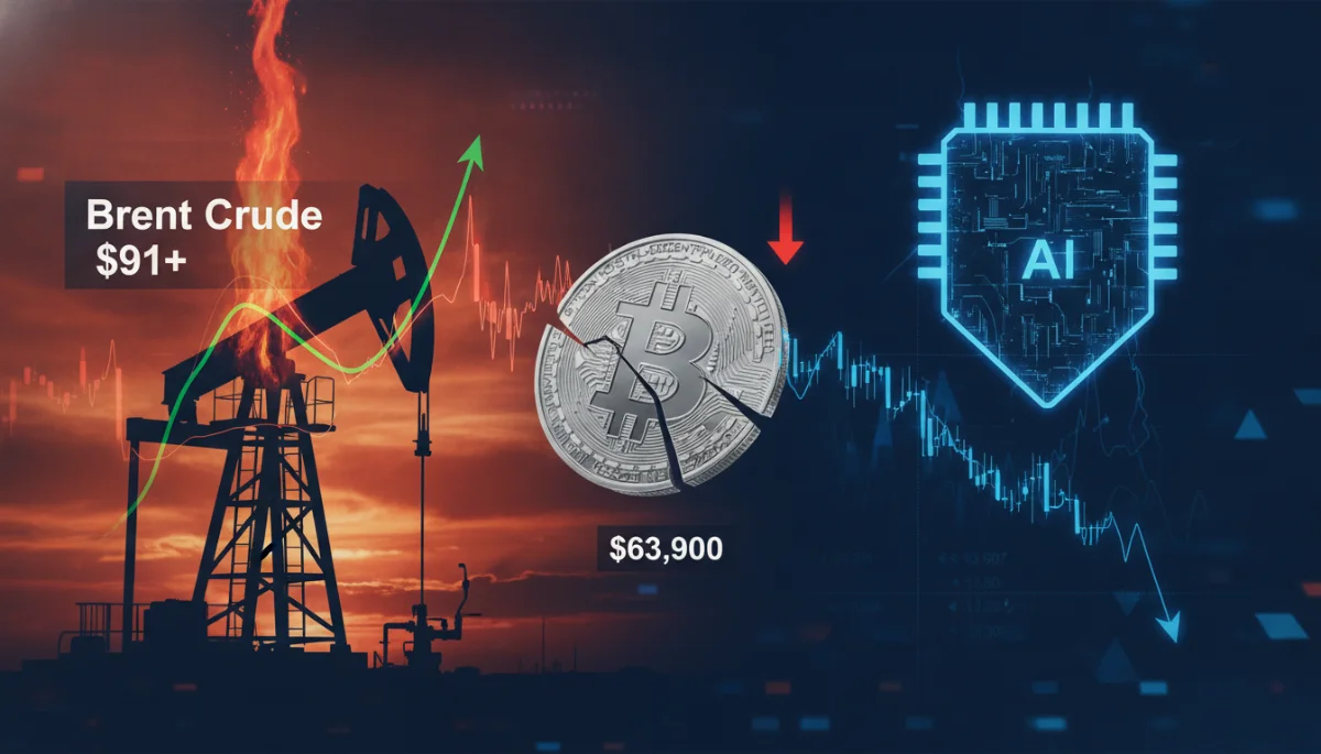 Oil Shock and AI Woes Crush Bitcoin Below $64K